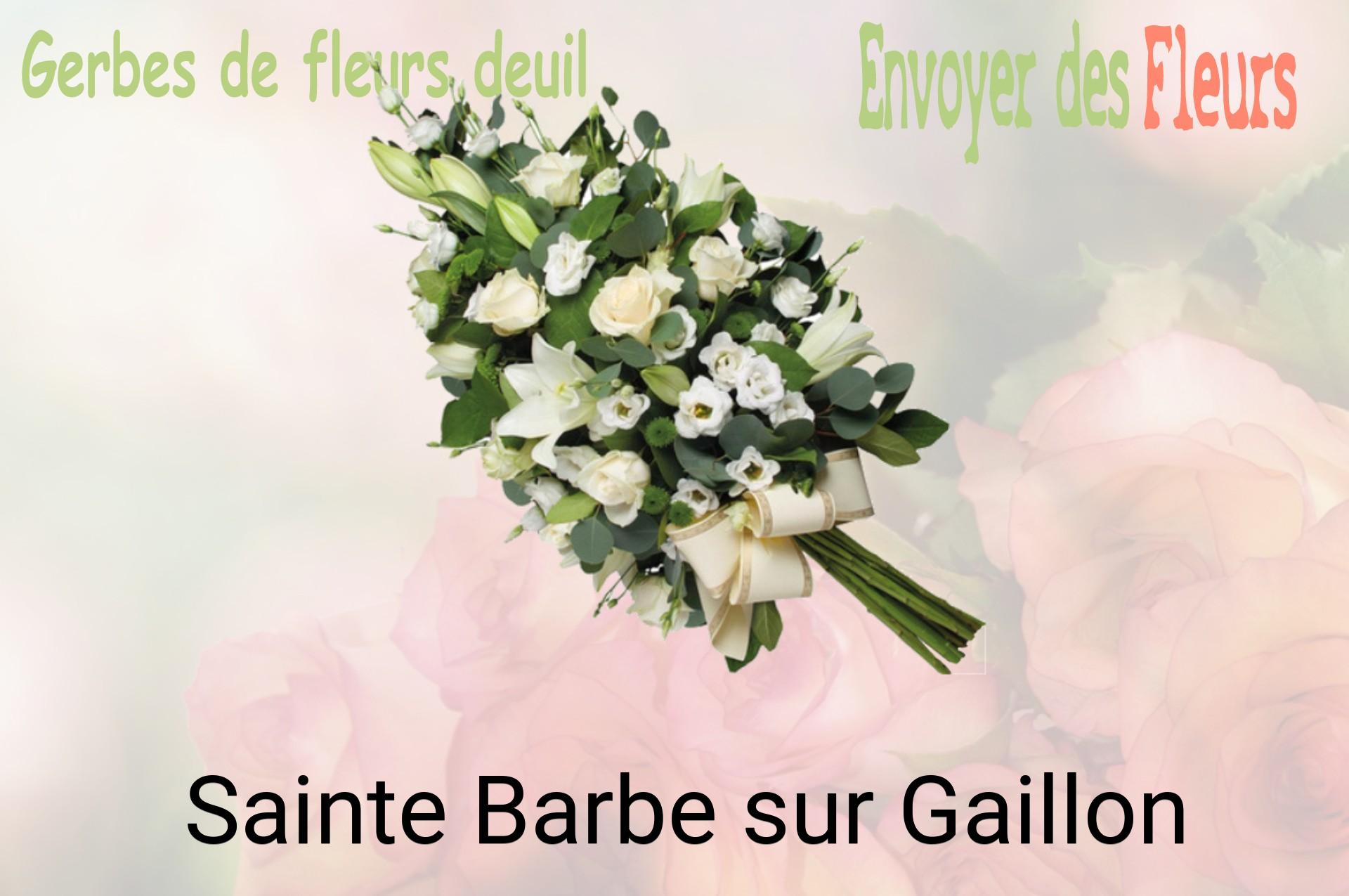 Gerbe de fleurs de deuil livrée à Sainte-Barbe-sur-Gaillon